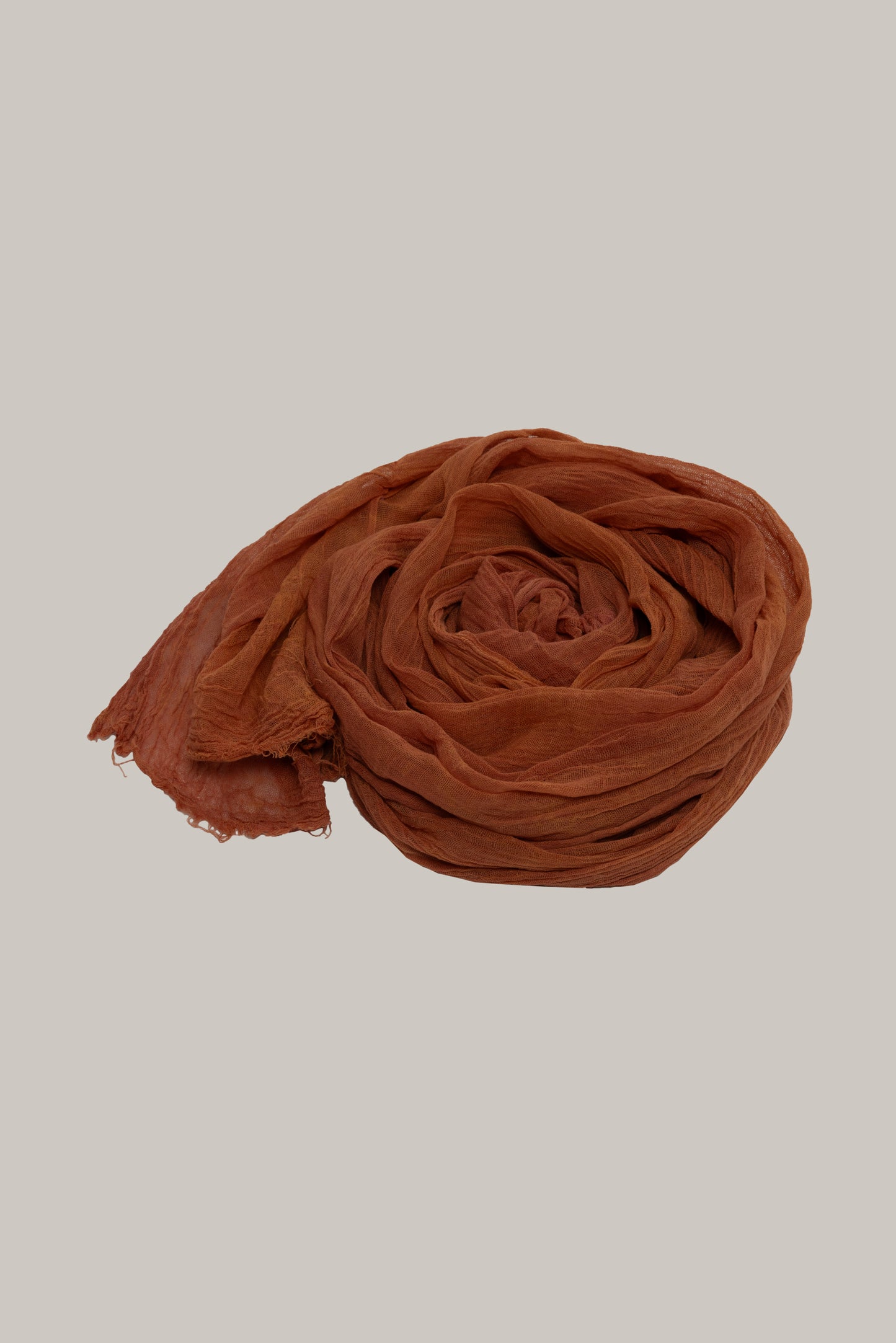 Cotton Scarf "Amber Aura"
