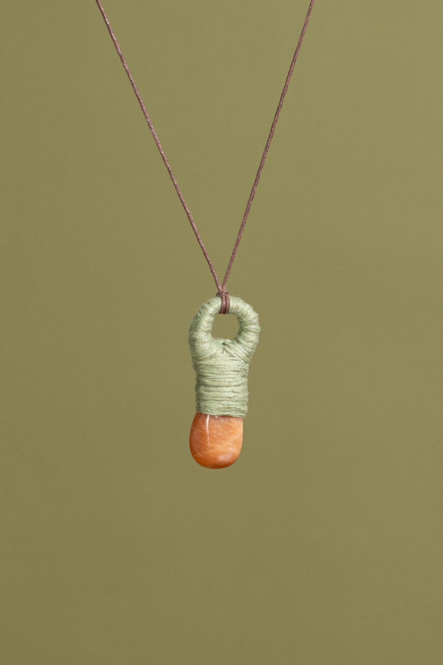 Pfirsichmondstein Talisman - Intuition• Weiblichkeit • Zyklusmagie