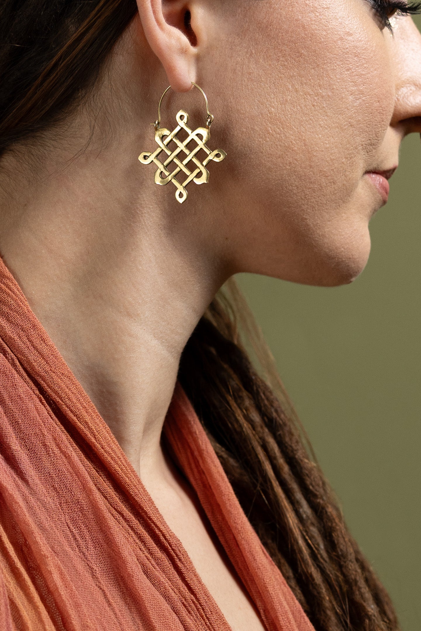 Messingohrringe "Celtic Knot"