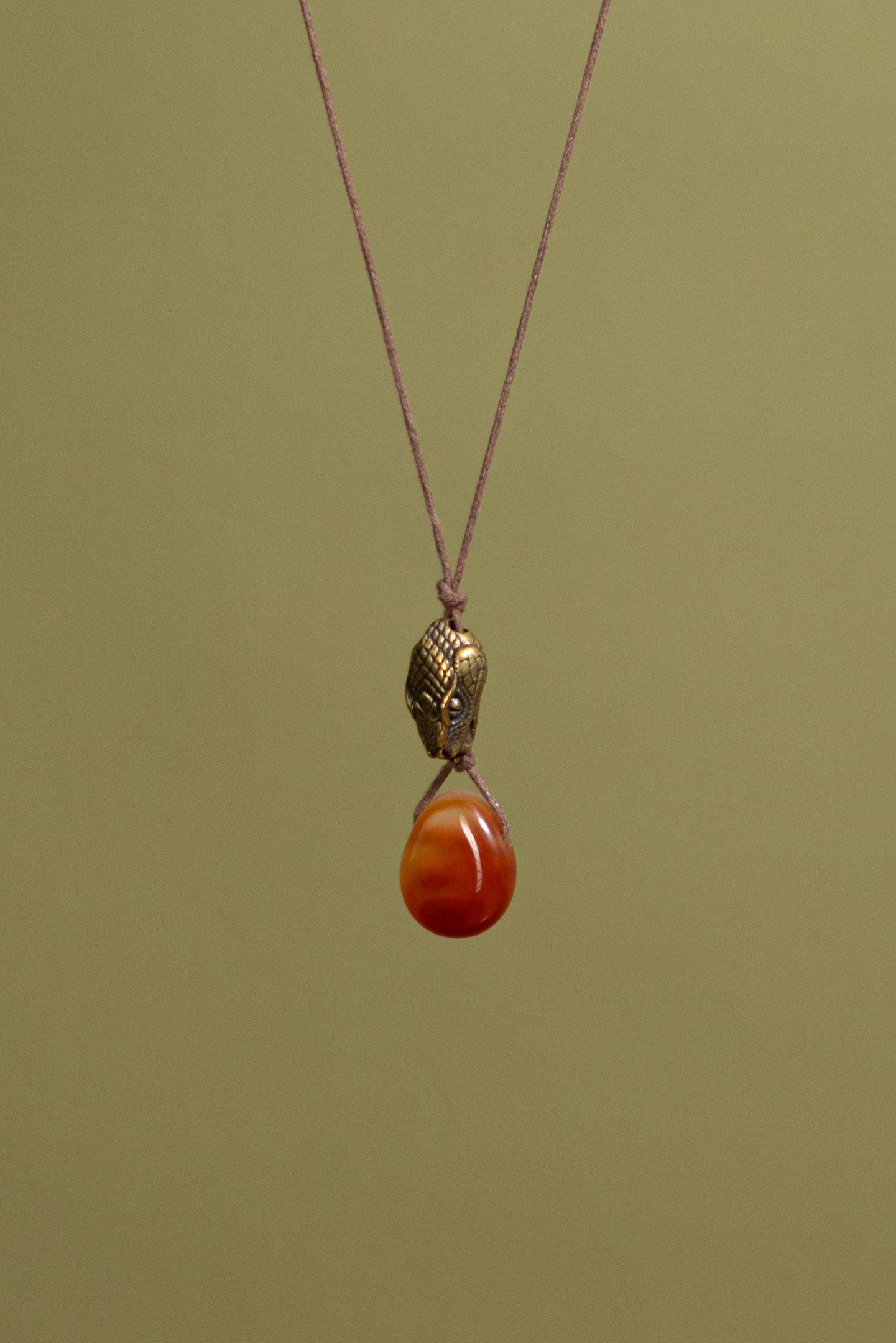 Schlangenkraft-Talisman mit Karneol – Lebensfreude • Kreativität • Wandlung