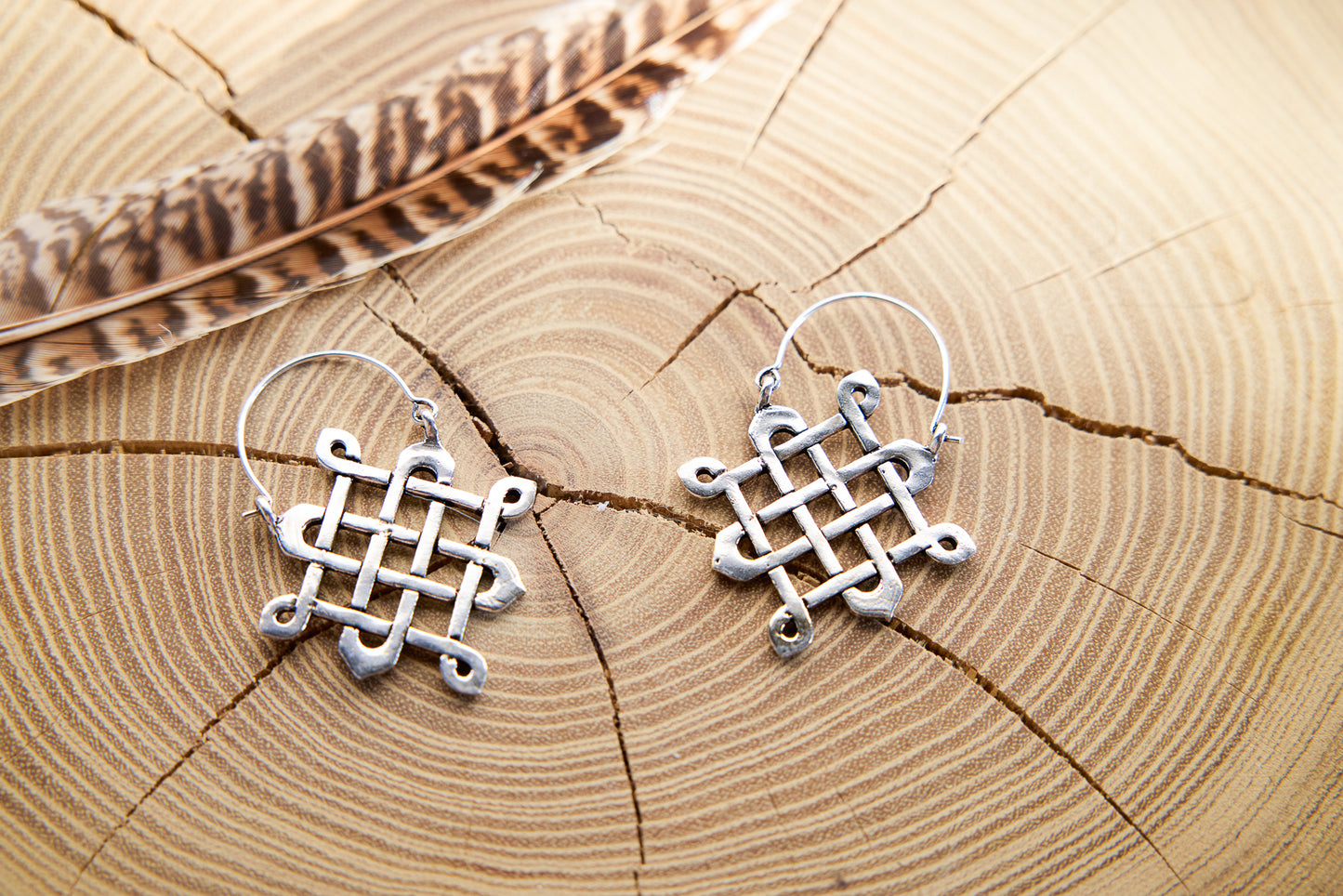 Messingohrringe "Celtic Knot"