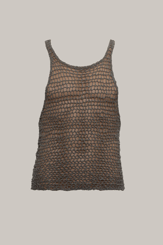 Men's Crochet Tank Top "Charming Chain"