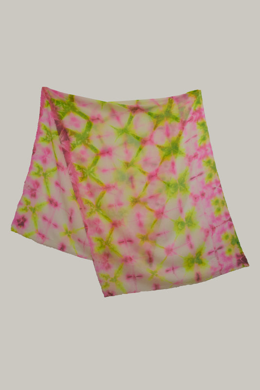 Fluoreszierendes Sarong Tuch "Spiritual Shibori"